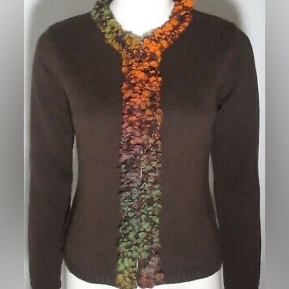 Vintage Chicos Sweater medium brown - Picture 2 of 2